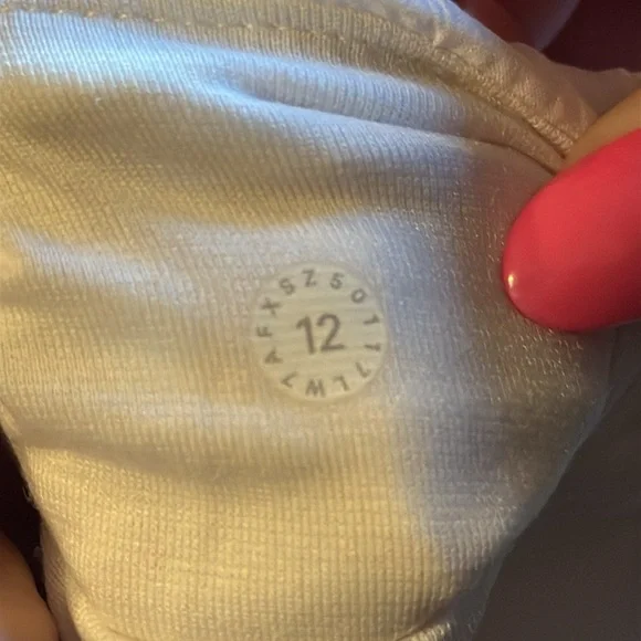 #365 Lululemon Anew Short (4" ) White Sz 12 - Picture 8 of 8